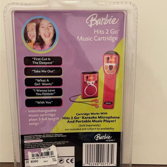 Mattel 2005 Barbie Hits 2 Go Karaoke  Music Cartridge - First Cut is the Deepest - Picture 3 of 3